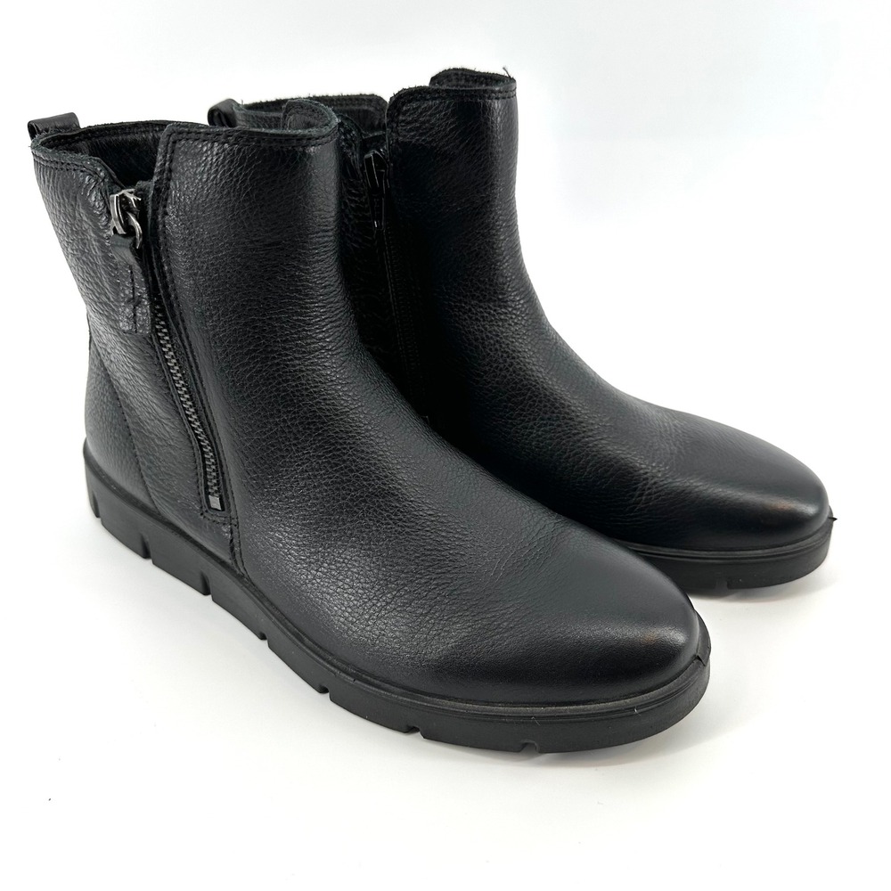 ECCO Soft 7 Tred Womens Black Pebbled Leather Waterproof Ankle Boots 38 US 7-7.5